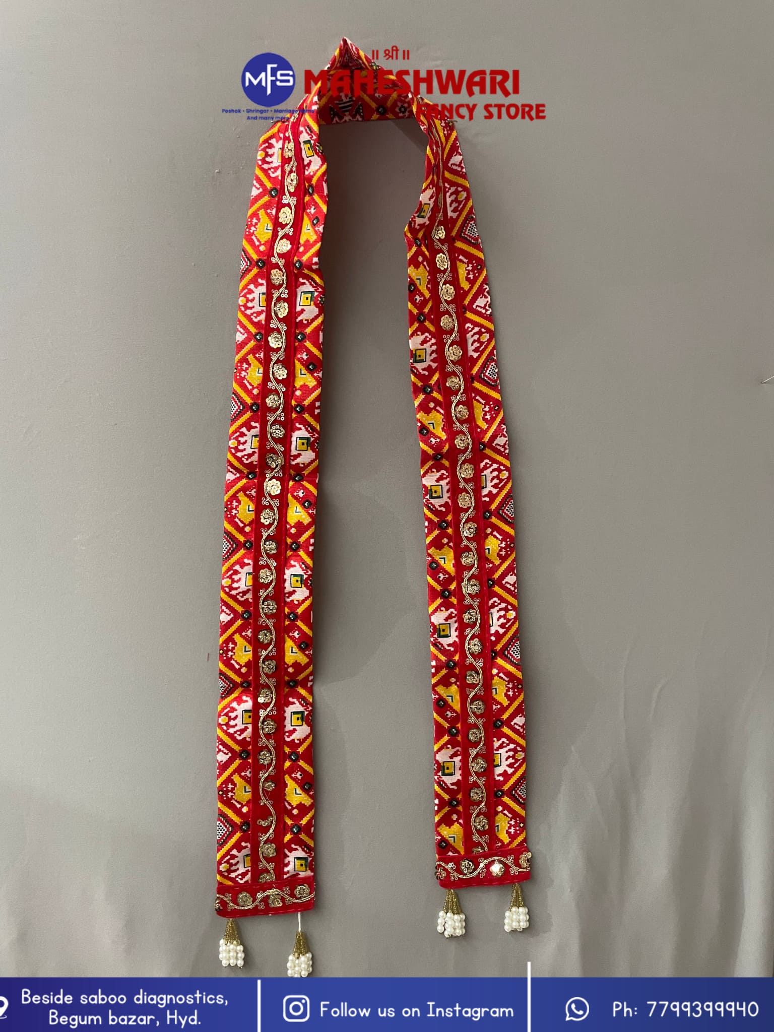 MFS Wedding Essentials - swagat dupata chundri print